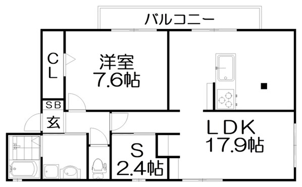 寝屋松本ハイツの物件間取画像